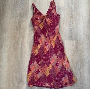 Vintage angie Mock Patchwork Dress